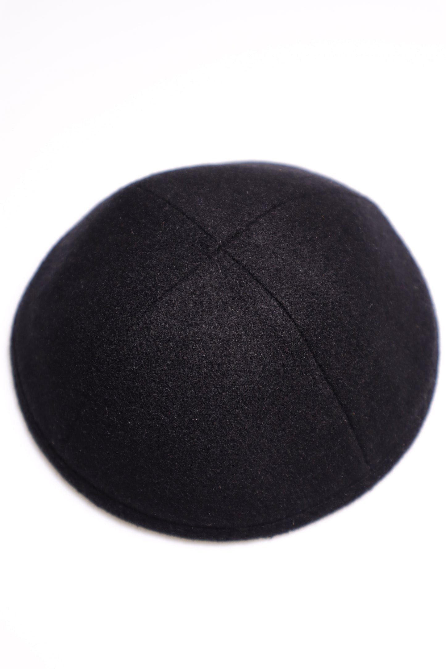 Black wool kippah