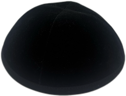 Black Velvet Kippah 4 Part