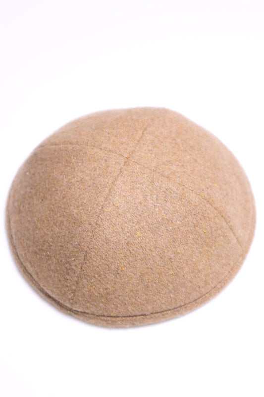 Tan Wool Kippah