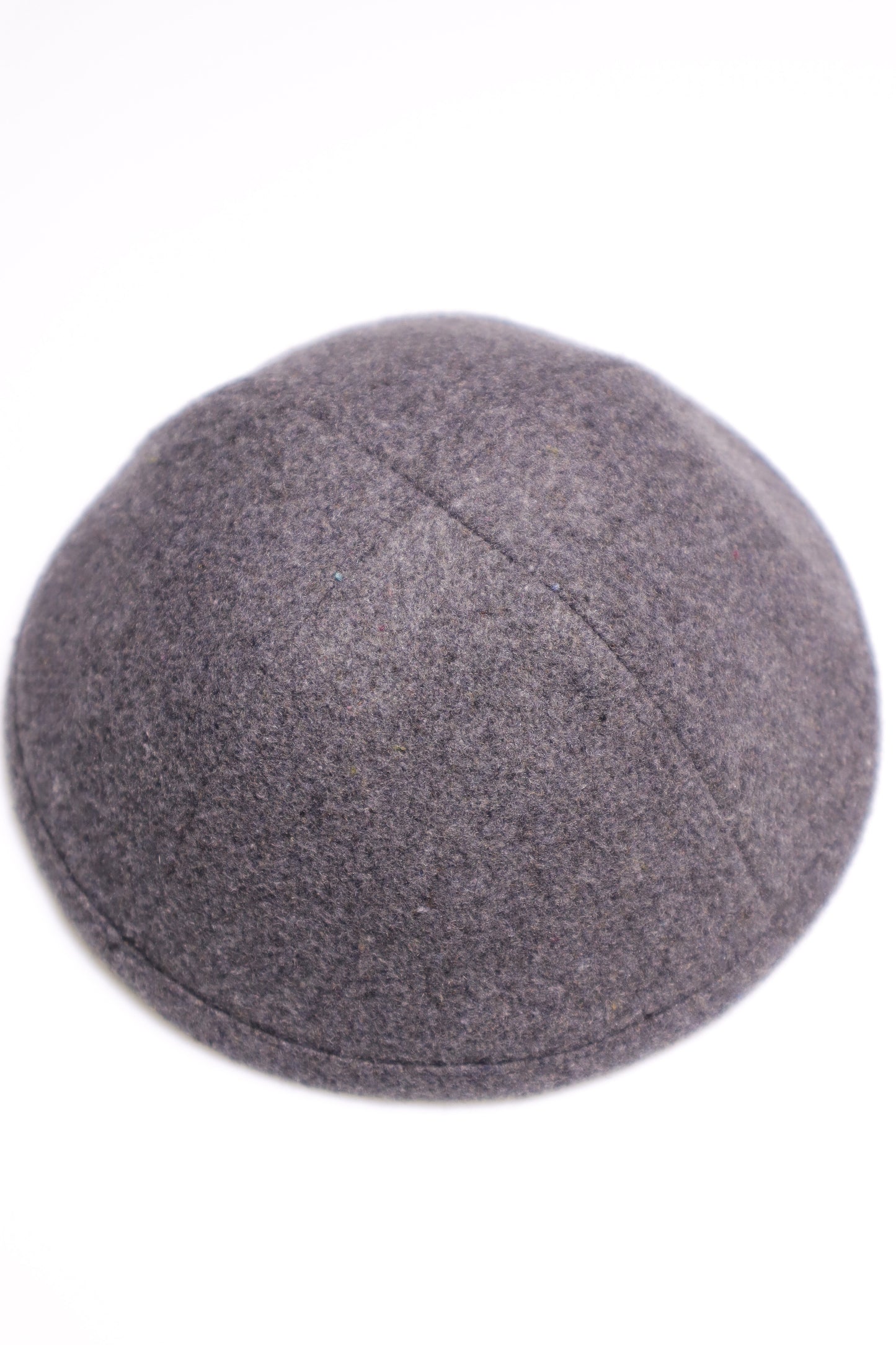 Charcoal wool Kippah