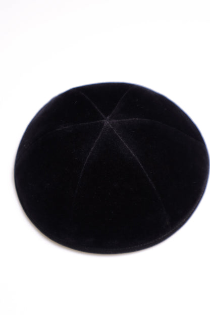 Black Velvet Kippah 6 Part