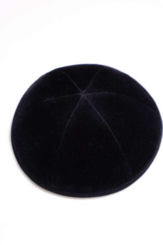Black Velvet Kippah 6 Part
