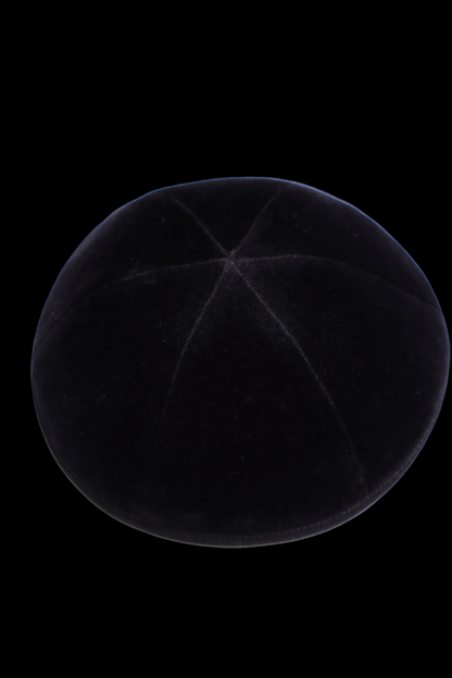 Black Velvet Kippah 6 Part