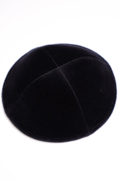 Black Velvet Kippah 4 Part